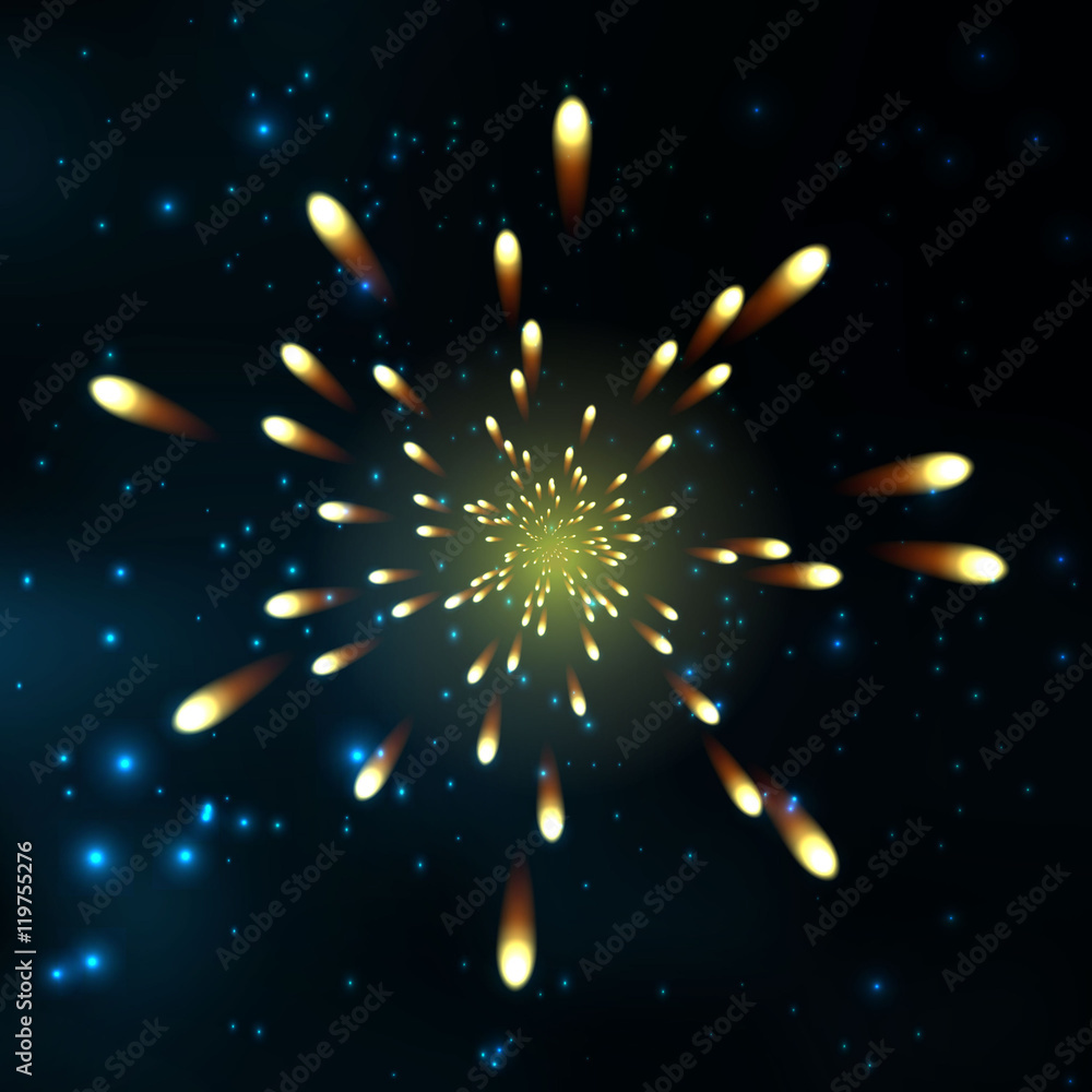 Obraz premium Firework, light effects isolated and grouped. .