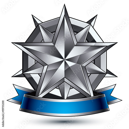 Heraldic vector template wi...