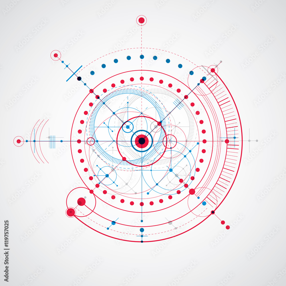 Vector engineering technological background, futuristic technica
