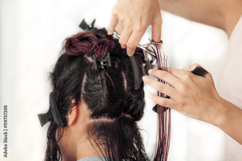 Fototapeta premium Hair Cutting