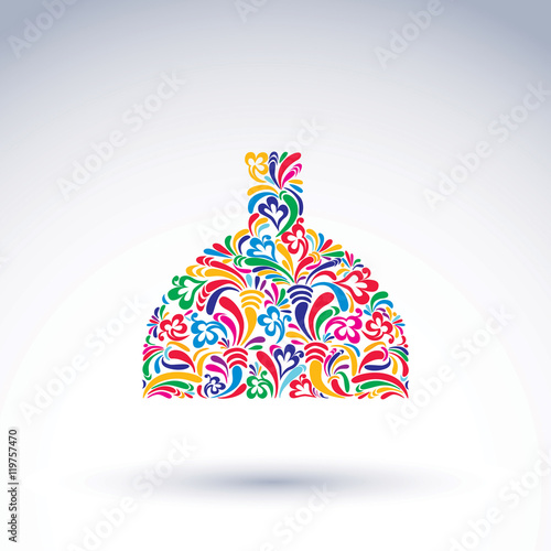 Colorful flower-patterned b...
