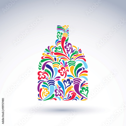 Colorful flower-patterned b...