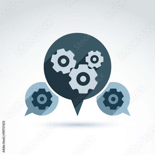 Vector illustration of gear...
