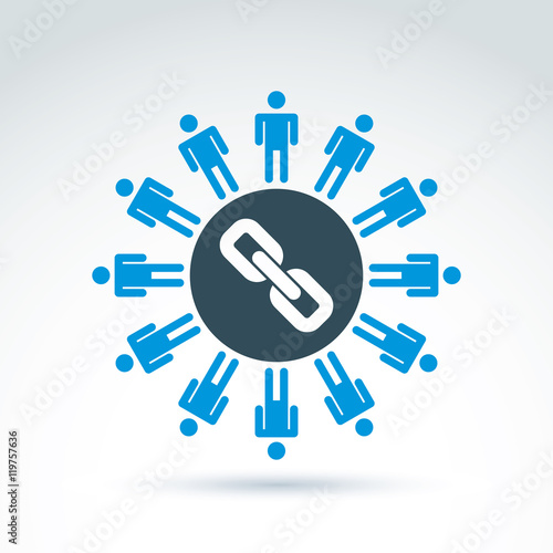 Vector illustration of soci...