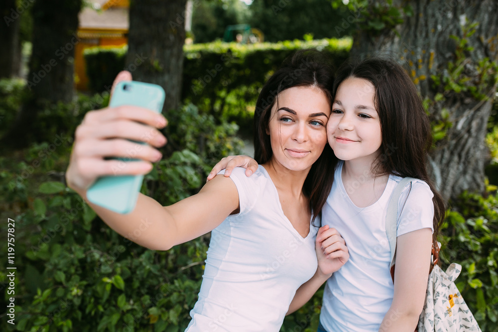 Mom and daughter