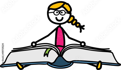 Mädchen mit Buch