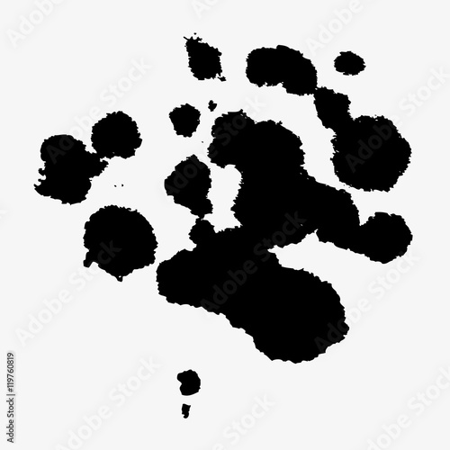 Pattern of black spots.
