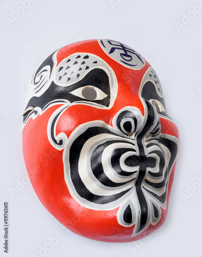 Traditional japanese theater mask
