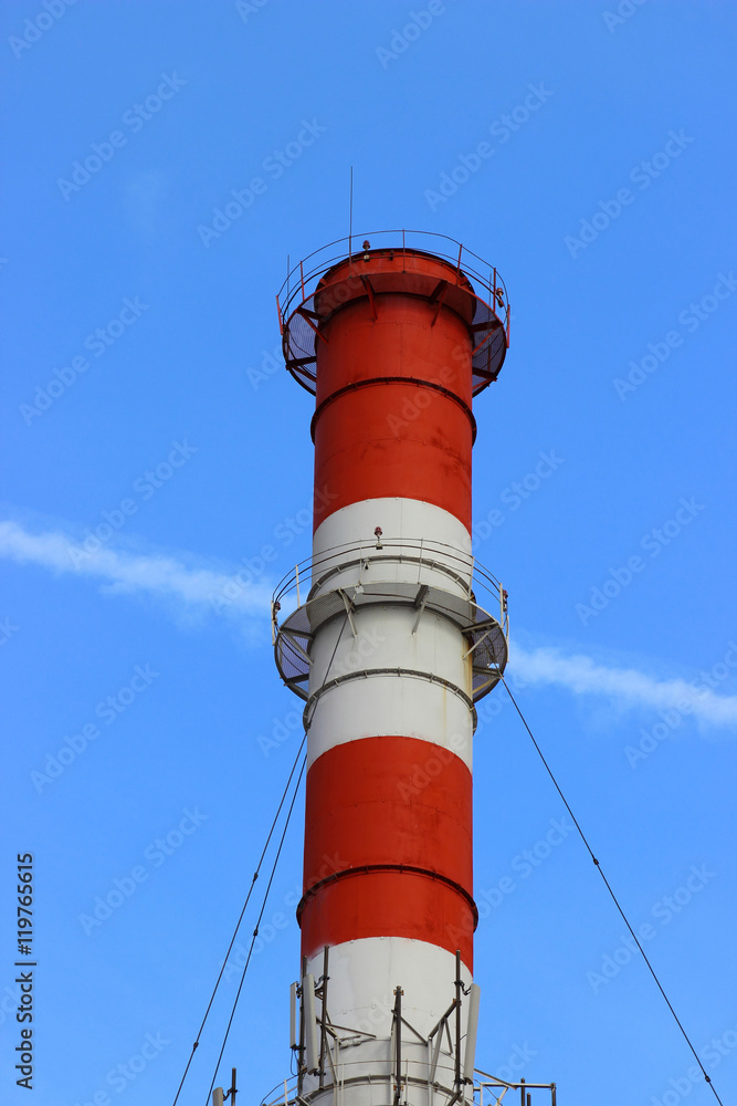 Industrial pollution chimney without a smoke Industrial pollution chimney without a smoke
