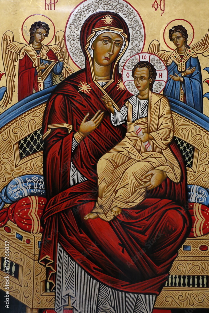 Fototapeta premium Peinture dans la Basilique Santa Maria del Popolo à Rome