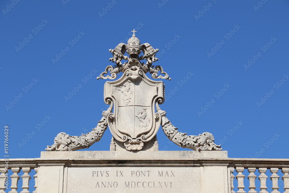 Obraz premium Détail d'un palais à Rome