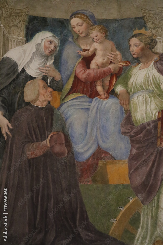 Peinture dans une église de Rome