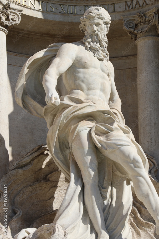 Statue de la Fontaine de Trévi à Rome