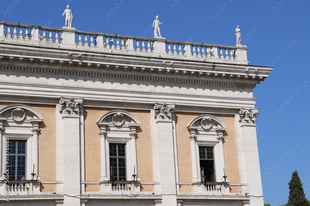 Détail des Musées du Capitole à Rome