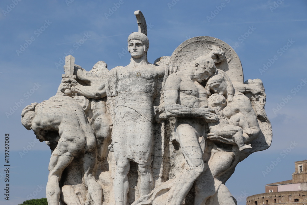 Statue du Pont Vittorio Emanuele II à Rome