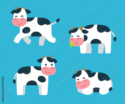 Cartoon Cow set