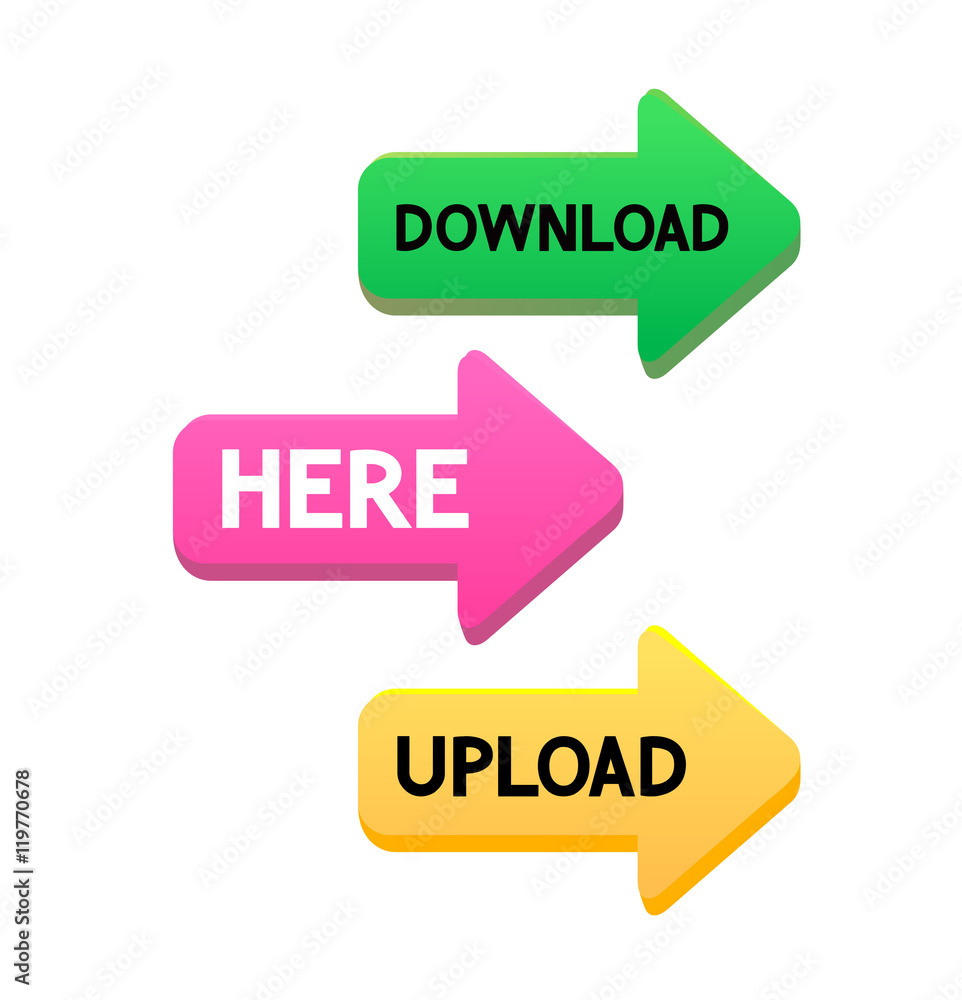 Set of Vector Arrows for Web Site Set of Vector Arrows for Web Site