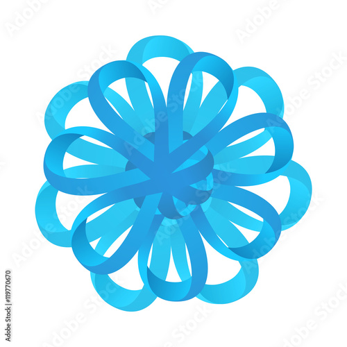 Vector Blue Celebration Bow