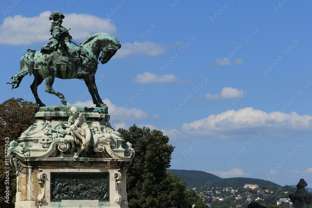Bronze equestrian statue of Prince Eugene of Savoy, Budapest