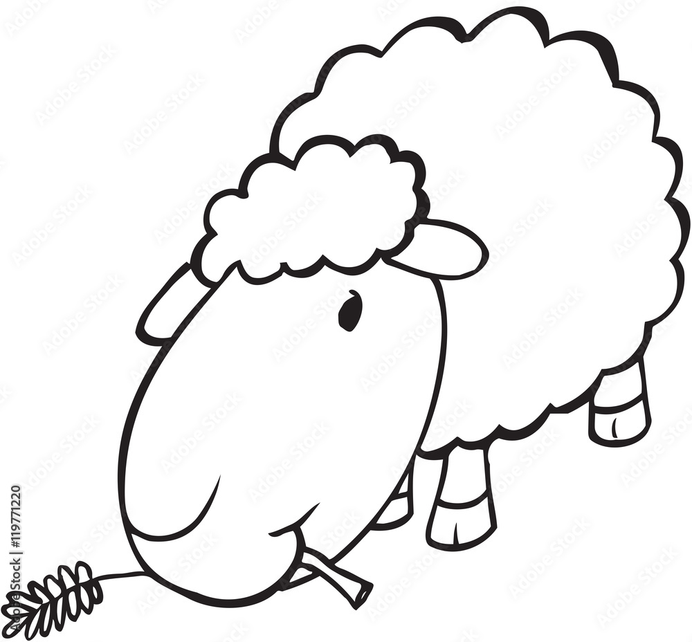 Cute Sheep Doodle Vector Illustration Art Cute Sheep Doodle Vector Illustration Art