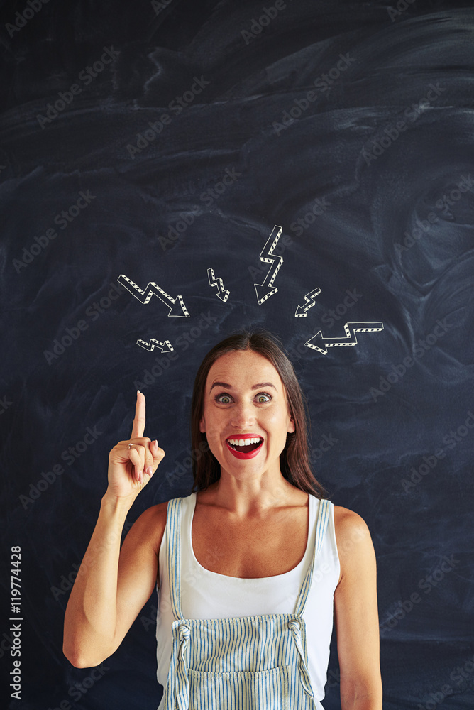 Attractive young woman having brainstorm Attractive young woman having brainstorm