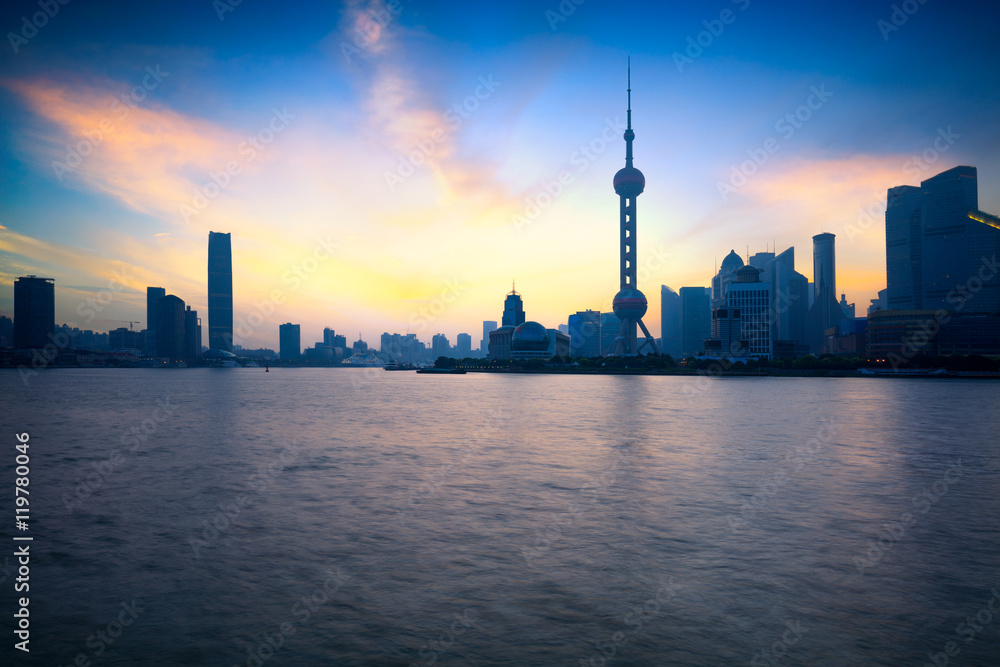 Shanghai skyline in the morning, Shanghai China