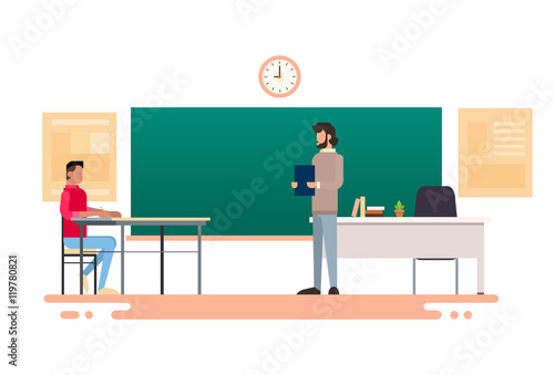 Student Answer Over Chalkboard University Education