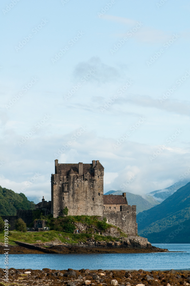 Eilean Donan castle, very popular landmark in Scotland