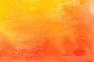 orange watercolor painted background texture