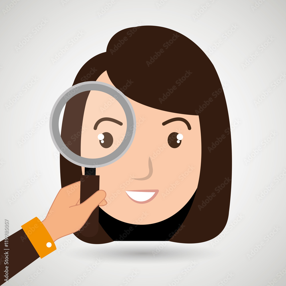 woman girl search vector illustration design eps 10 woman girl search vector illustration design eps 10