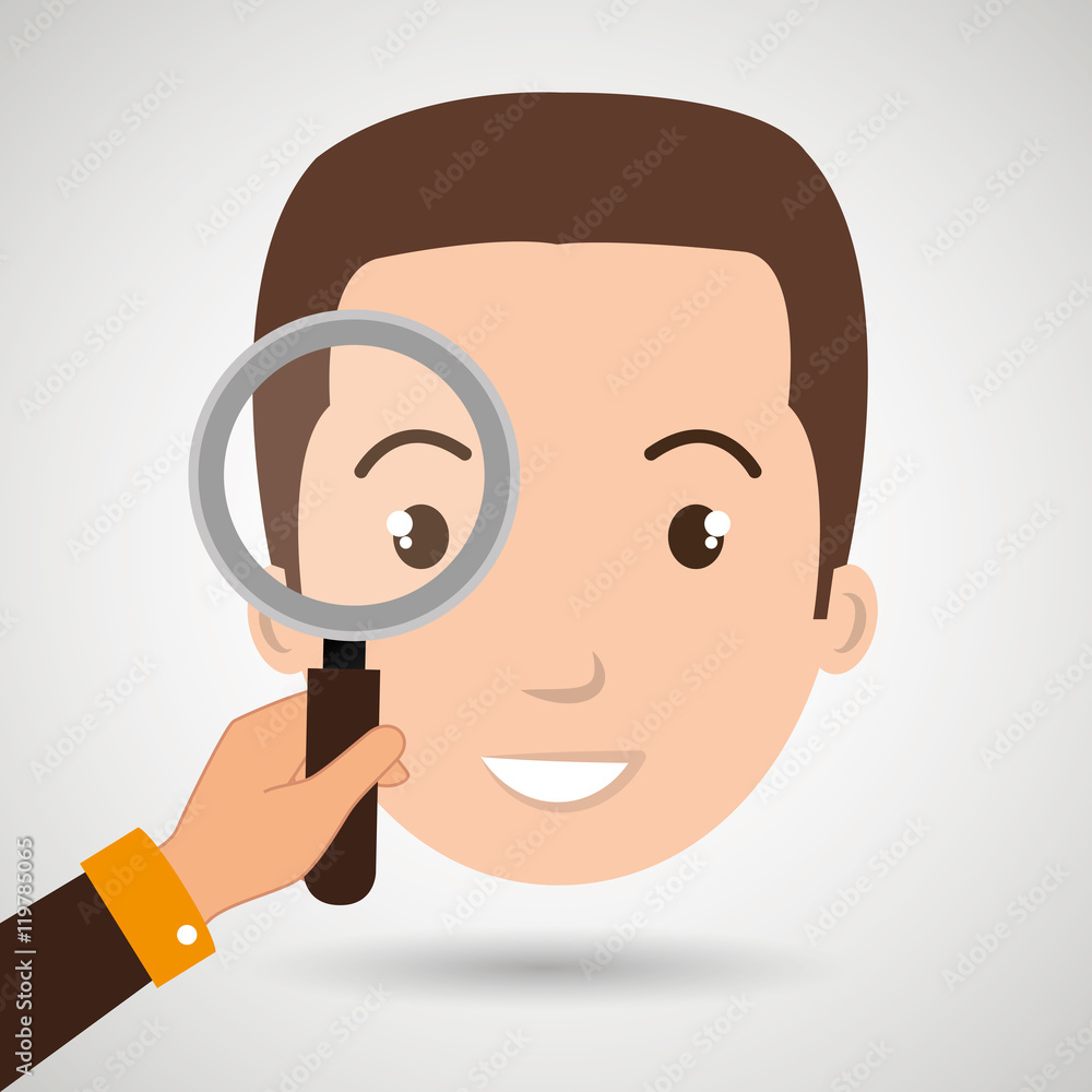 man boy search vector illustration design eps 10 man boy search vector illustration design eps 10