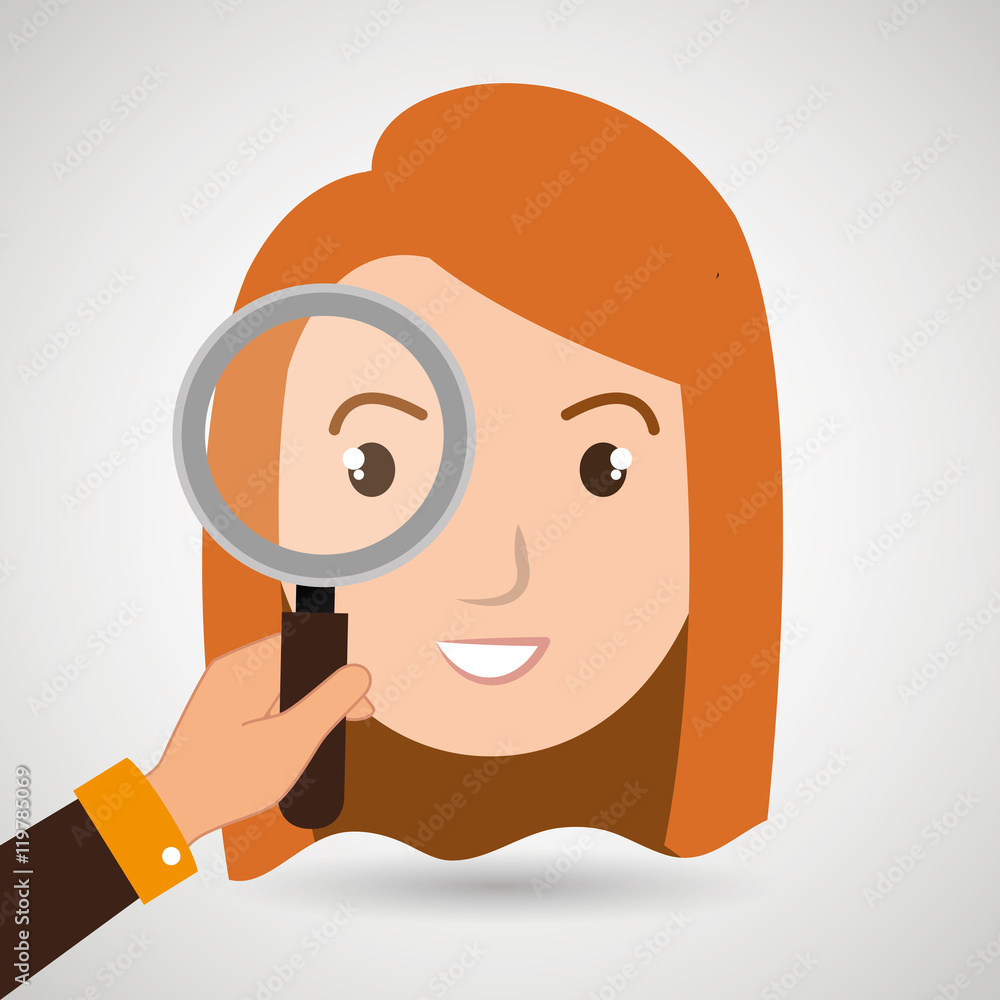 woman girl search vector illustration design eps 10 woman girl search vector illustration design eps 10