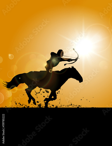 Horsemanship And Archery, Under The Sunset