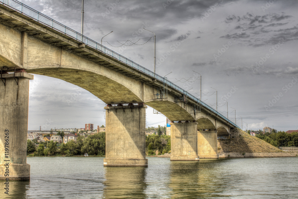 Fototapeta premium the bridge over the river