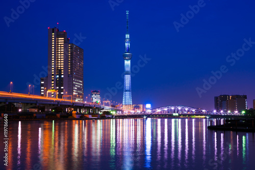 東京スカイツリーの夜景