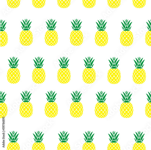 vector seamless pineapple background