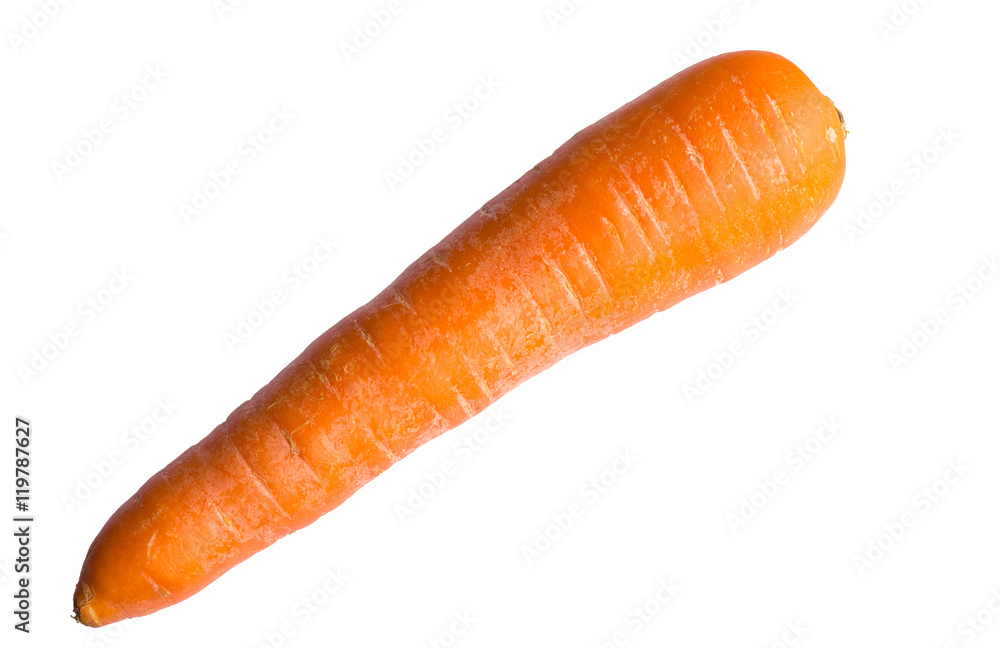 Carrots isolated on white background