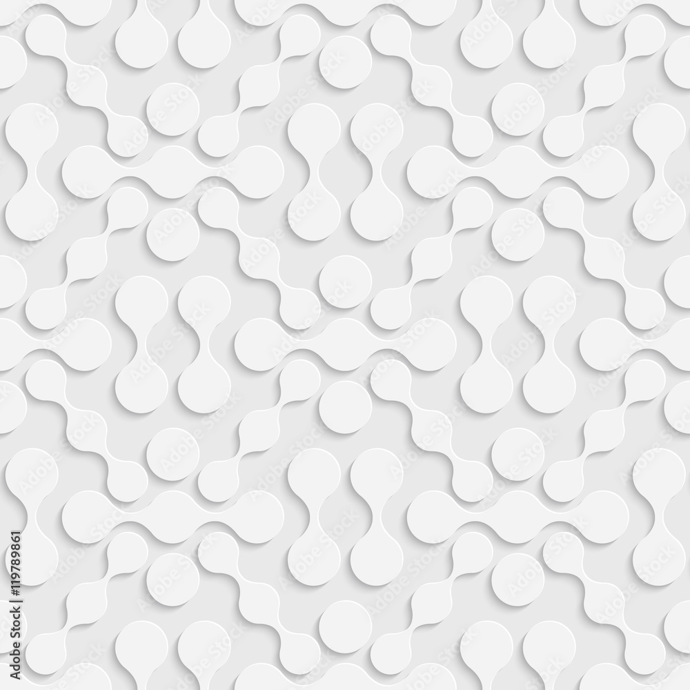Seamless Curved Shape Pattern Seamless Curved Shape Pattern