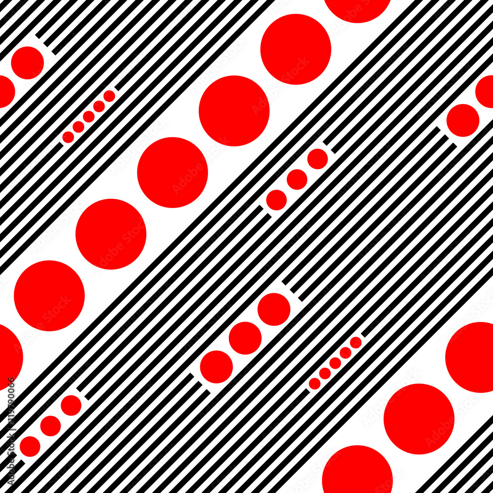 Seamless Diagonal Stripe and Circle Pattern Seamless Diagonal Stripe and Circle Pattern