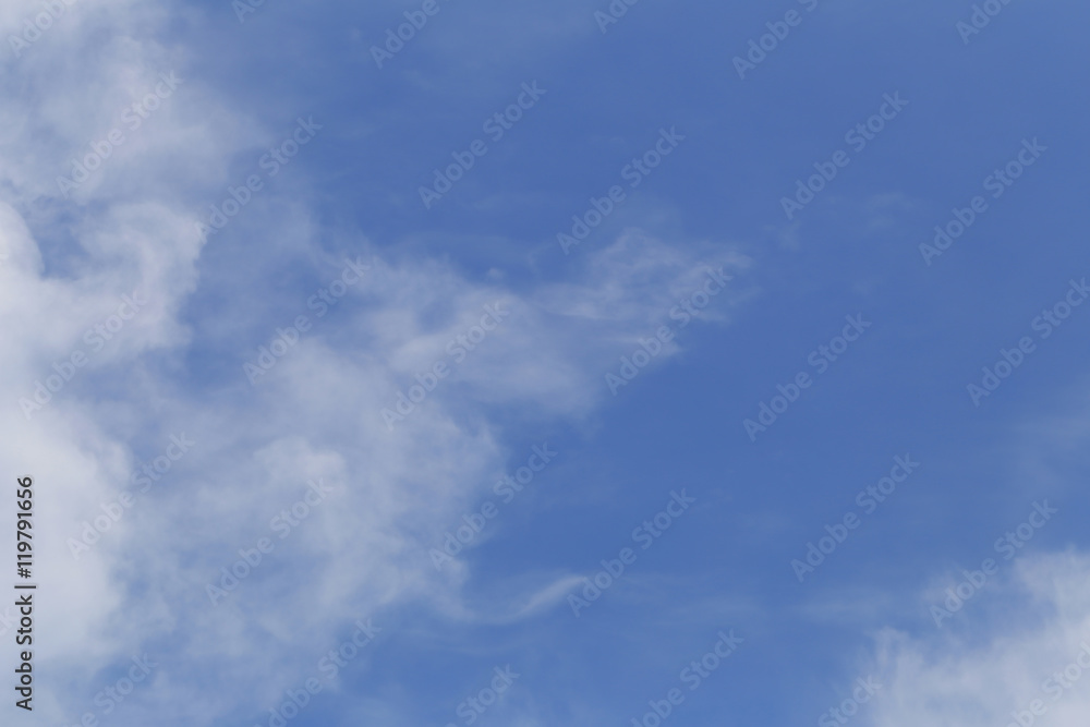 Cloud on blue sky in the daytime of Bright weather.