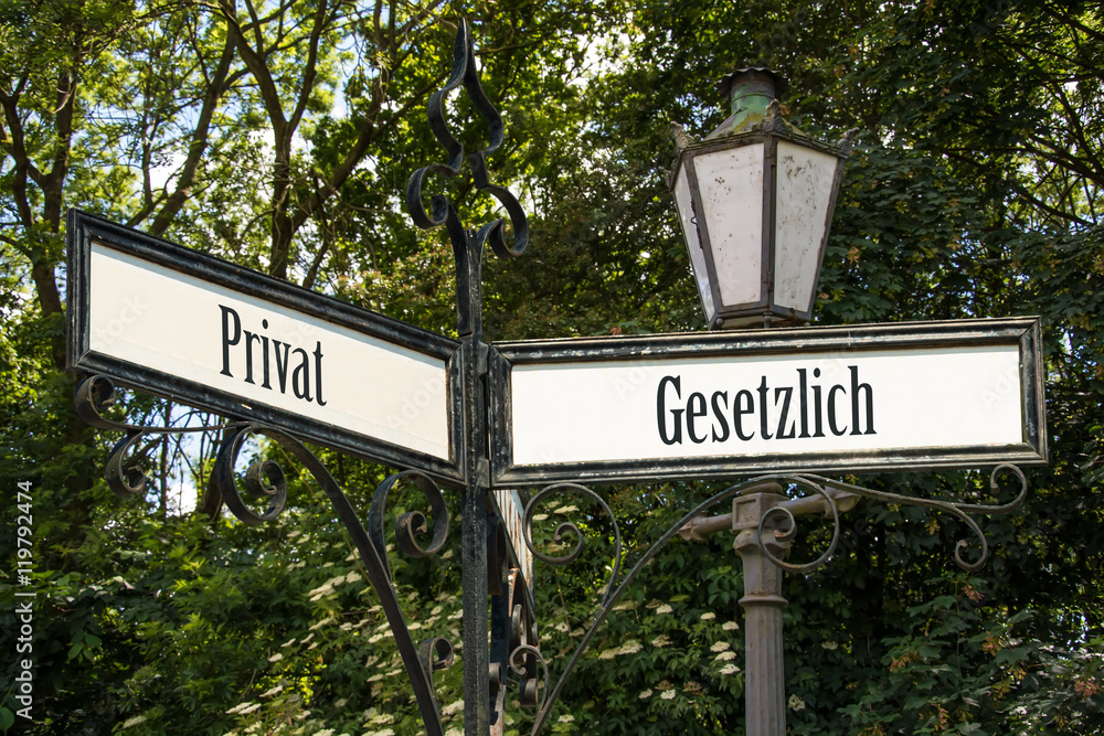 Fototapeta premium Schild 120 - Gesetzlich