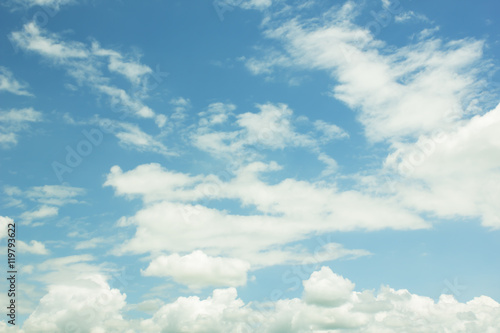 clouds in the blue sky background