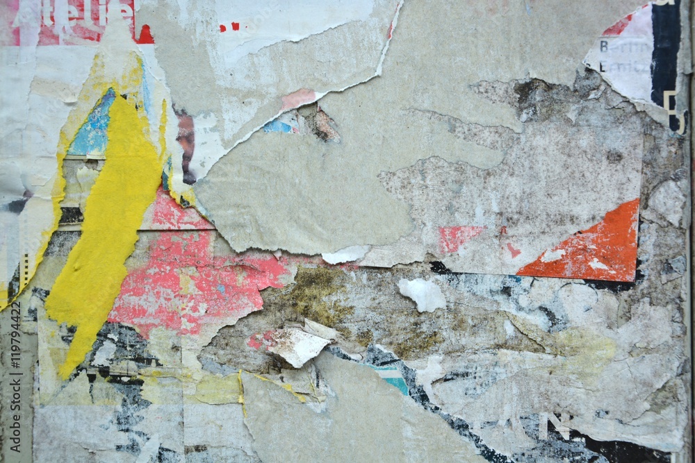 Naklejka premium Torn posters