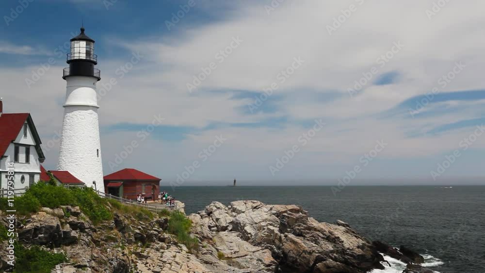 The Portland Headlight Lighthouse in South Portland Maine / Portland Headlight The Portland Headlight Lighthouse in South Portland Maine / Portland Headlight
