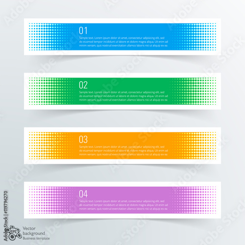 Infographics Web Banner & Label Design