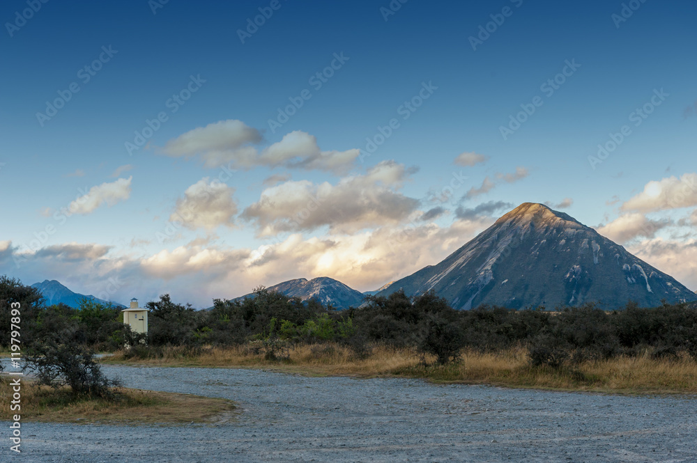 Lake Pearson / Moana Rua Wildlife Refuge located in Craigieburn Forest Park in Canterbury region, South Island of New Zealand