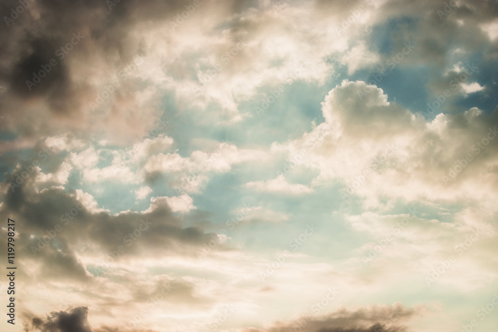 Beautiful morning sky with clouds, outdoor nature Beautiful morning sky with clouds, outdoor nature
