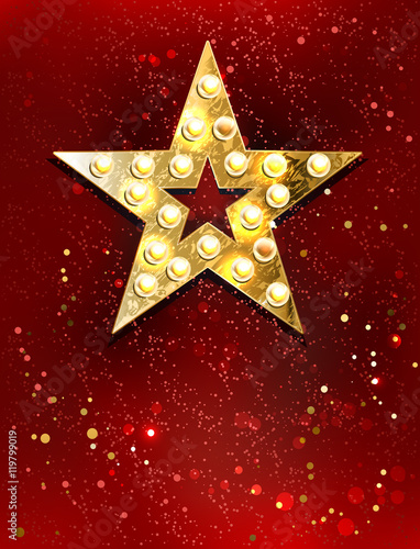 Star with lights