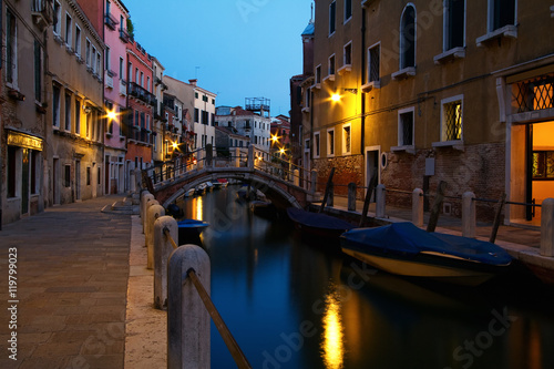 Night image from Venice, Italy.