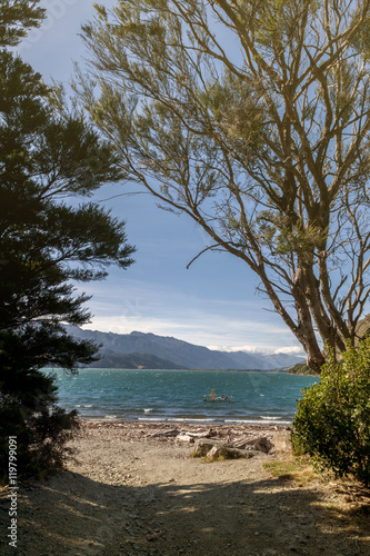 Lake Wanaka, located in the Otago region of New Zealand